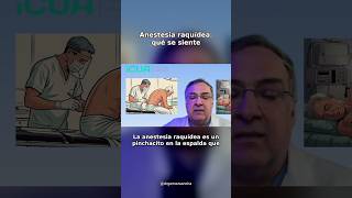 Anestesia raquídea: qué se siente