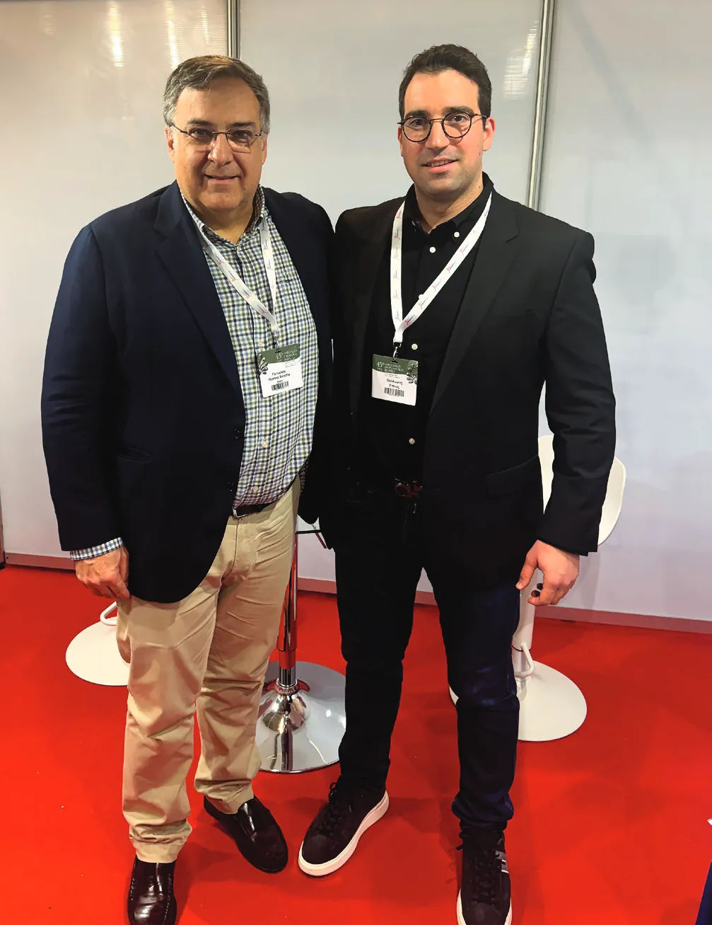 Dr. Gómez Sancha with Theodoros Spinos